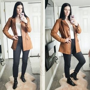 Vintage * Danier Leather * Cognac Jacket Sz S